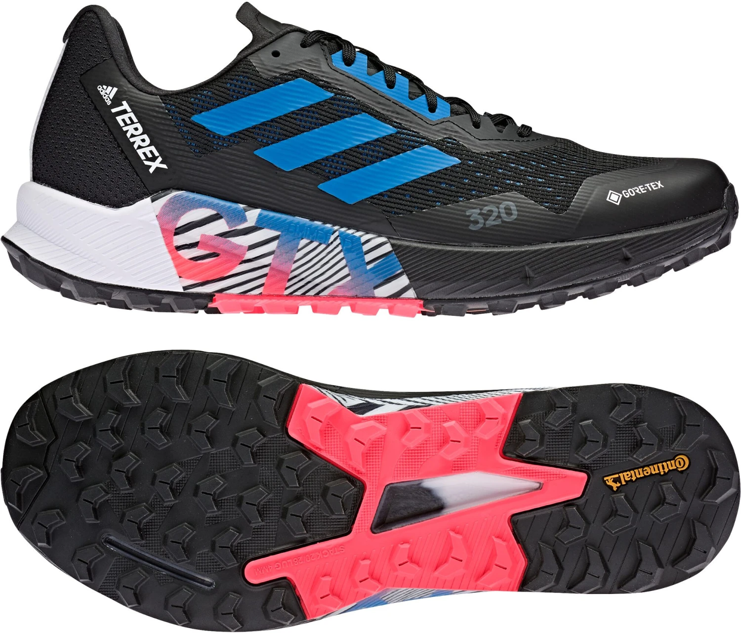 Adidas TERREX Agravic Flow 2 GTX Trail Running Shoes Men, noir/blanc – Image 4