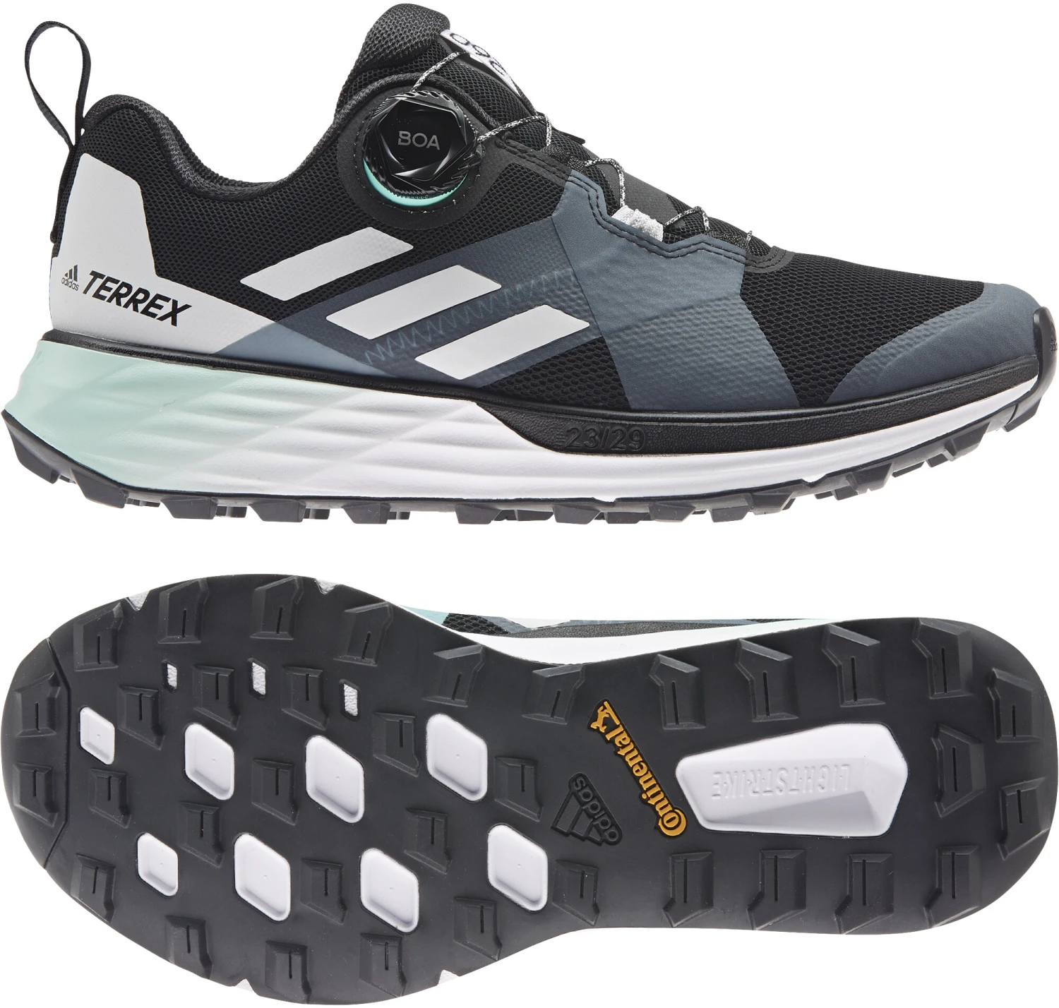 Adidas TERREX Two Boa Trail Running Shoes Women, vert/rouge – Image 5