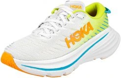 Hoka One One Bondi X Chaussures de course Femme, blanc/jaune