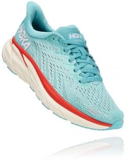 Hoka One One Clifton 8 Wide Chaussures de course Femme, bleu