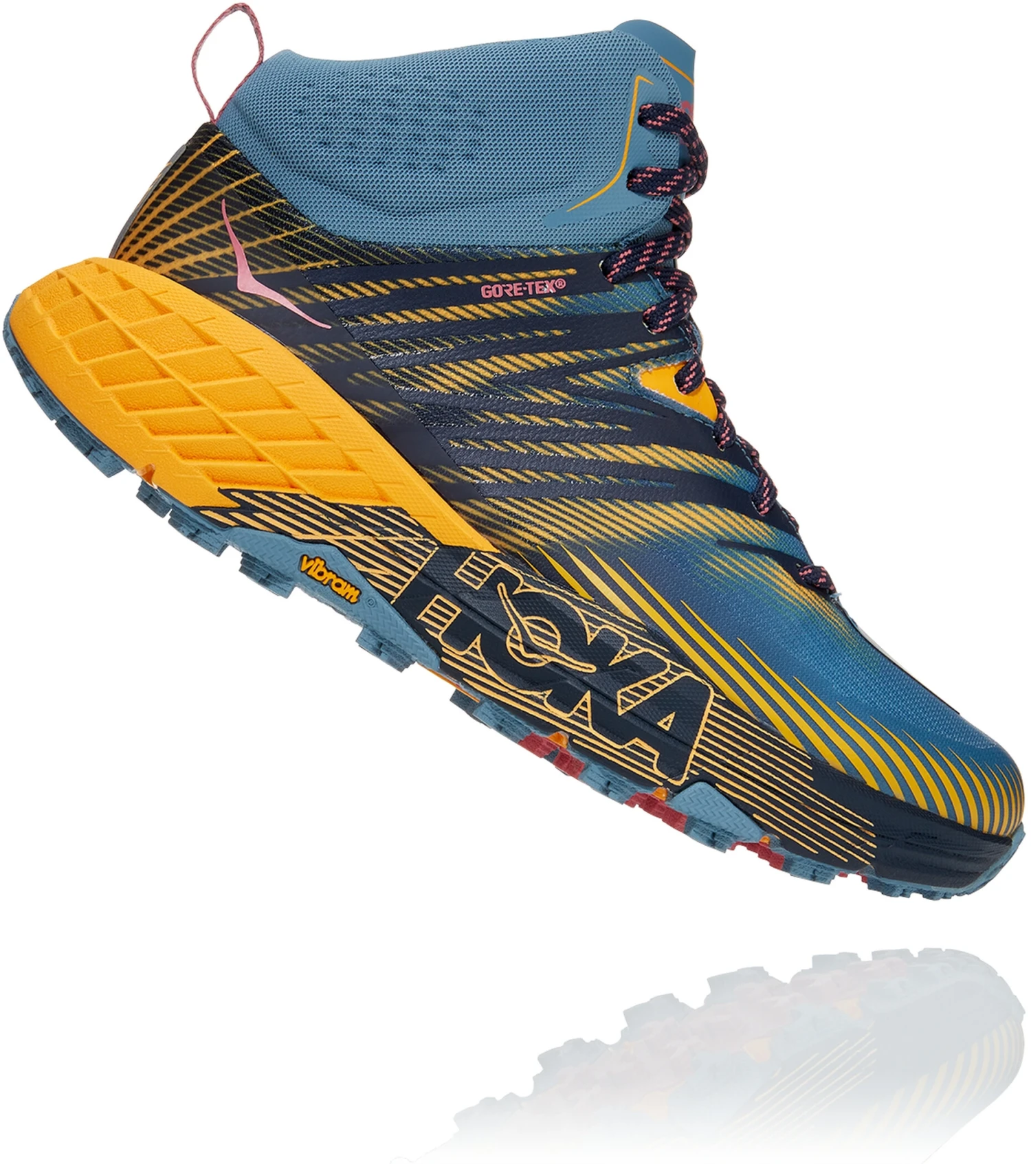 Hoka One One Speedgoat 2 GTX Chaussures mi-hautes Femme, turquoise/jaune – Image 2