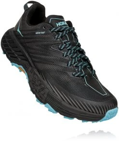 Hoka One One Speedgoat 4 GTX Chaussures Femme, noir/turquoise