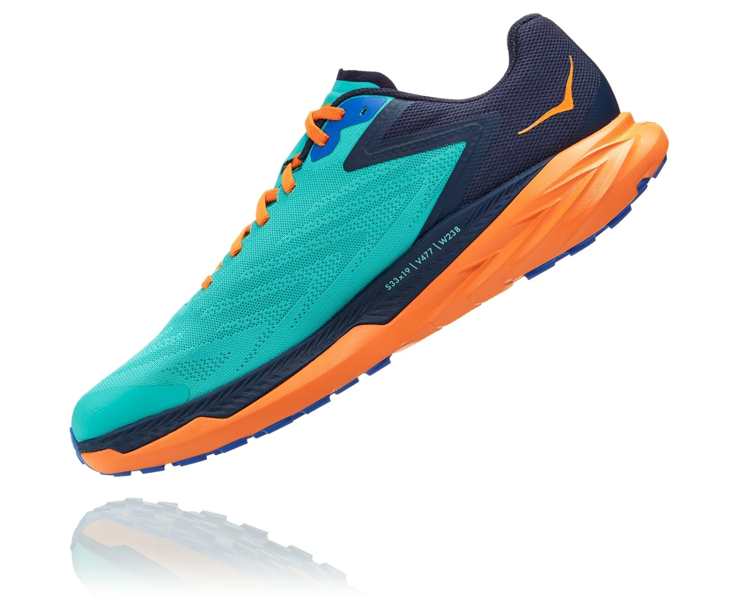 Hoka One One Zinal Chaussures Homme, orange/gris – Image 4