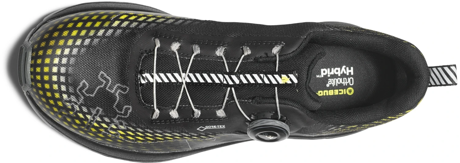 Icebug NewRun BUGrip GTX Chaussures de trail Homme, noir/jaune – Image 4