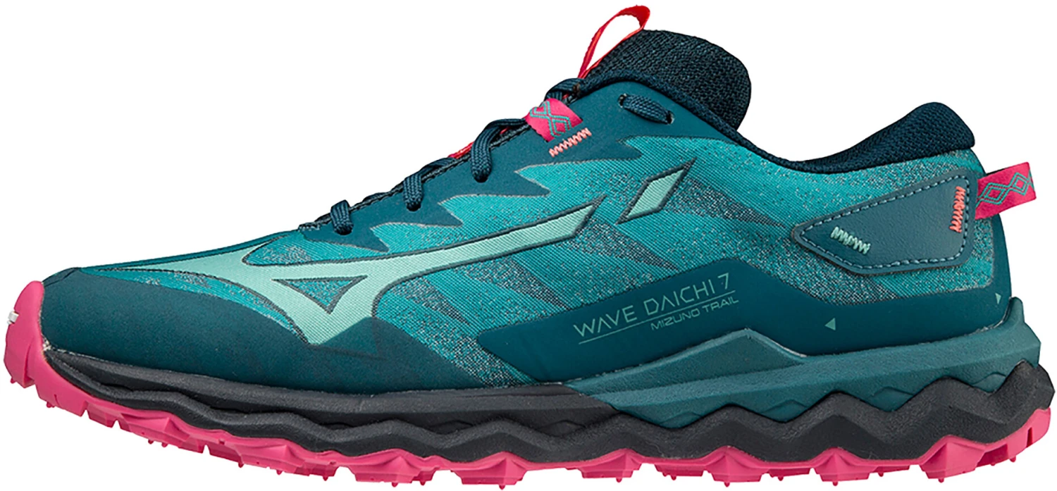 Mizuno Wave Daichi 7 Chaussures Femme, bleu/rose – Image 2