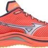 Mizuno Wave Rebellion Chaussures Femme, rouge