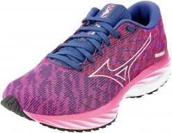 Mizuno Wave Rider 26 Shoes Women, bleu/rose