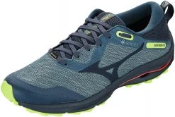 Mizuno Wave Rider GTX Chaussures Homme, Bleu pétrole