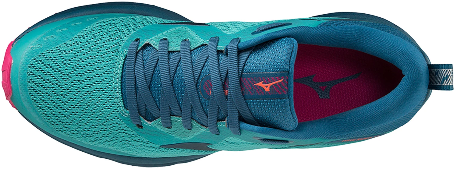 Mizuno Wave Rider TT Chaussures Femme, vert/Bleu pétrole – Image 3