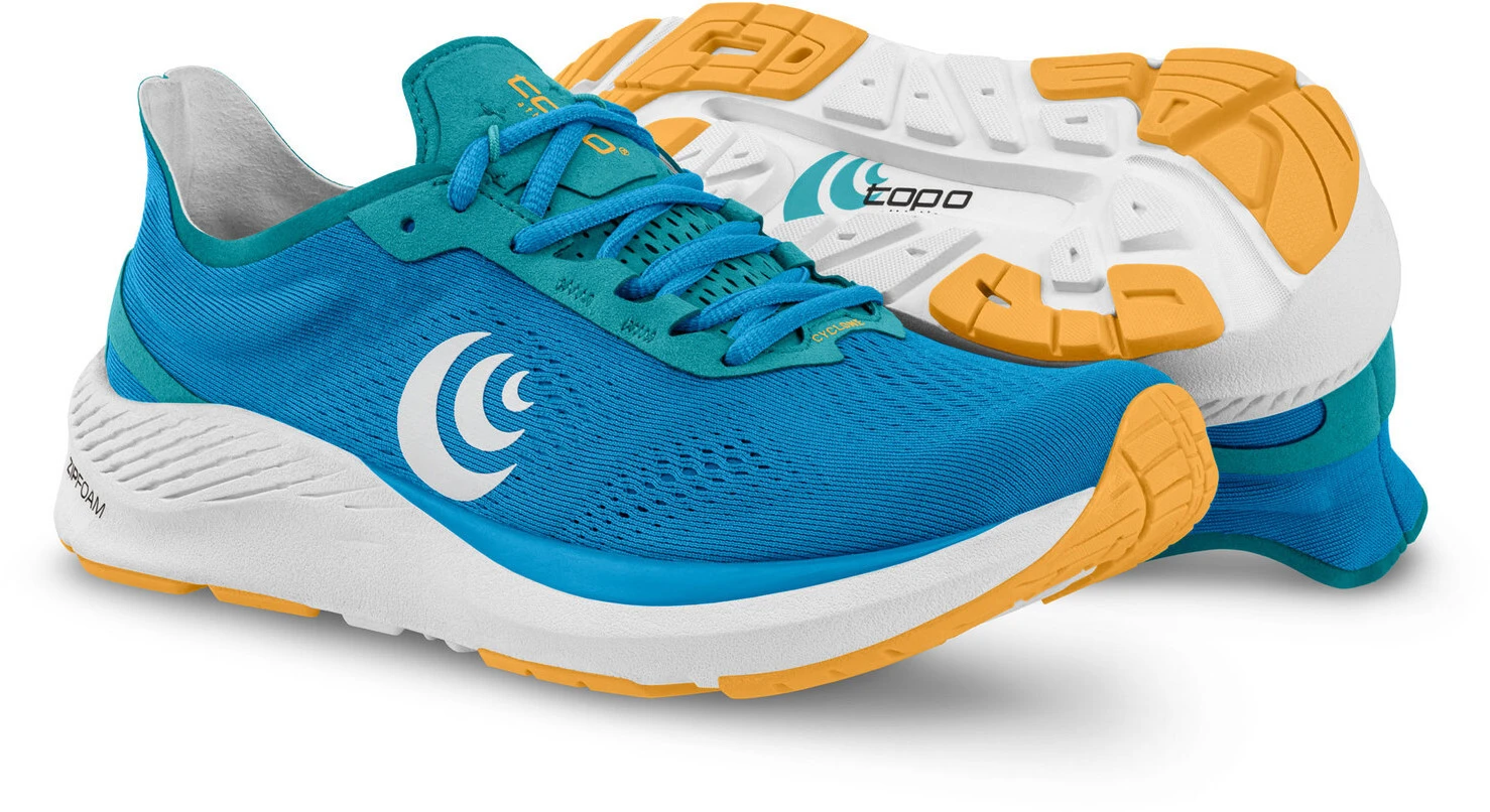 Topo Athletic Cyclone Chaussures de course Femme, blanc/rouge – Image 2